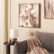 Safavieh Coffee Cake Wood and Iron Framed Linen Canvas in Brown/Cream