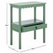 Safavieh Haven Wood Low Drawer Accent Table in Sage