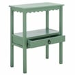 Safavieh Haven Wood Low Drawer Accent Table in Sage