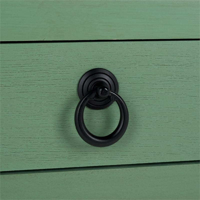 Safavieh Haven Wood Low Drawer Accent Table in Sage