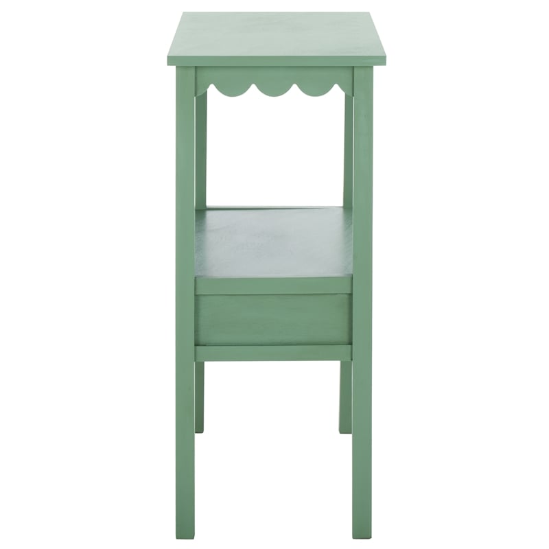 Safavieh Haven Wood Low Drawer Accent Table in Sage