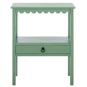 Safavieh Haven Wood Low Drawer Accent Table in Sage