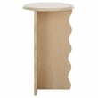 Safavieh Lilith Wavy Wood Accent Table in Natural