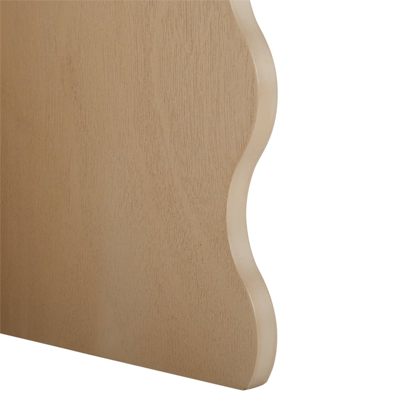 Safavieh Lilith Wavy Wood Accent Table in Natural