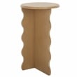 Safavieh Lilith Wavy Wood Accent Table in Brown