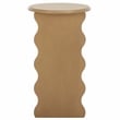 Safavieh Lilith Wavy Wood Accent Table in Brown