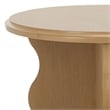 Safavieh Lilith Wavy Wood Accent Table in Brown