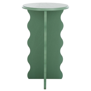 Safavieh Lilith Wavy Wood Accent Table in Sage