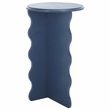 Safavieh Lilith Wavy Wood Accent Table in Blue