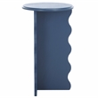Safavieh Lilith Wavy Wood Accent Table in Blue