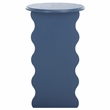 Safavieh Lilith Wavy Wood Accent Table in Blue