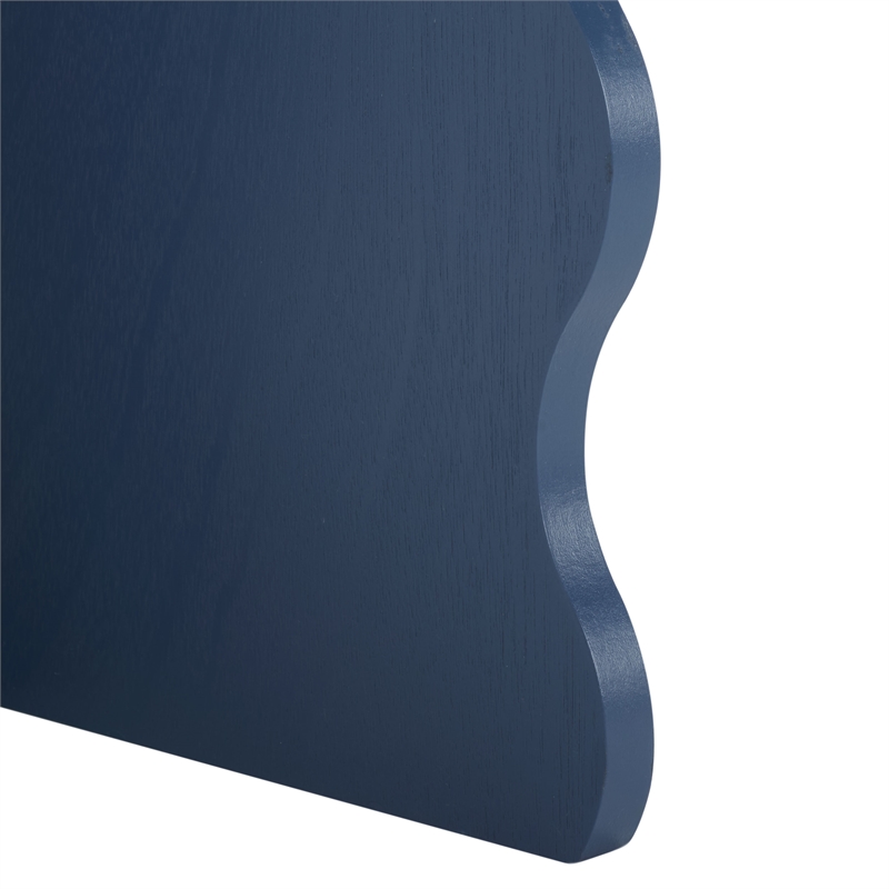 Safavieh Lilith Wavy Wood Accent Table in Blue