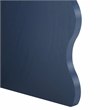 Safavieh Lilith Wavy Wood Accent Table in Blue
