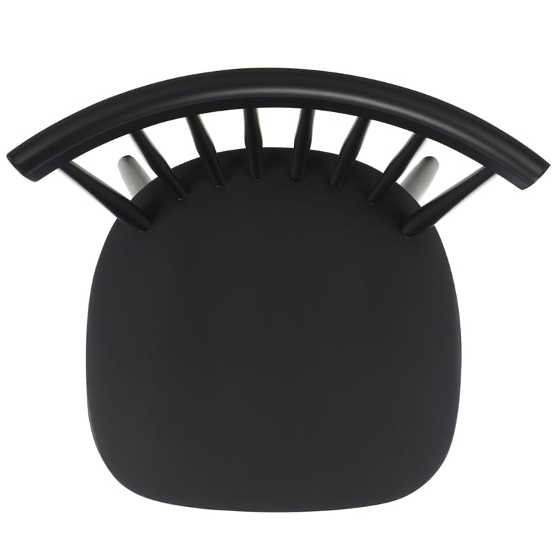 Safavieh Parker Wood Spindle Dining Chair (Set Of 2) in Matte Black