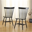 Safavieh Parker Wood Spindle Dining Chair (Set Of 2) in Matte Black