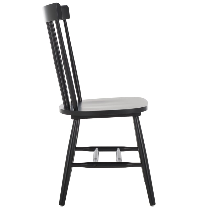 Safavieh Parker Wood Spindle Dining Chair (Set Of 2) in Matte Black