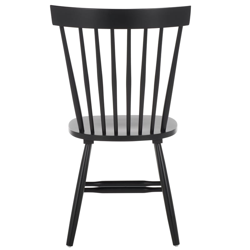 Safavieh Parker Wood Spindle Dining Chair (Set Of 2) in Matte Black