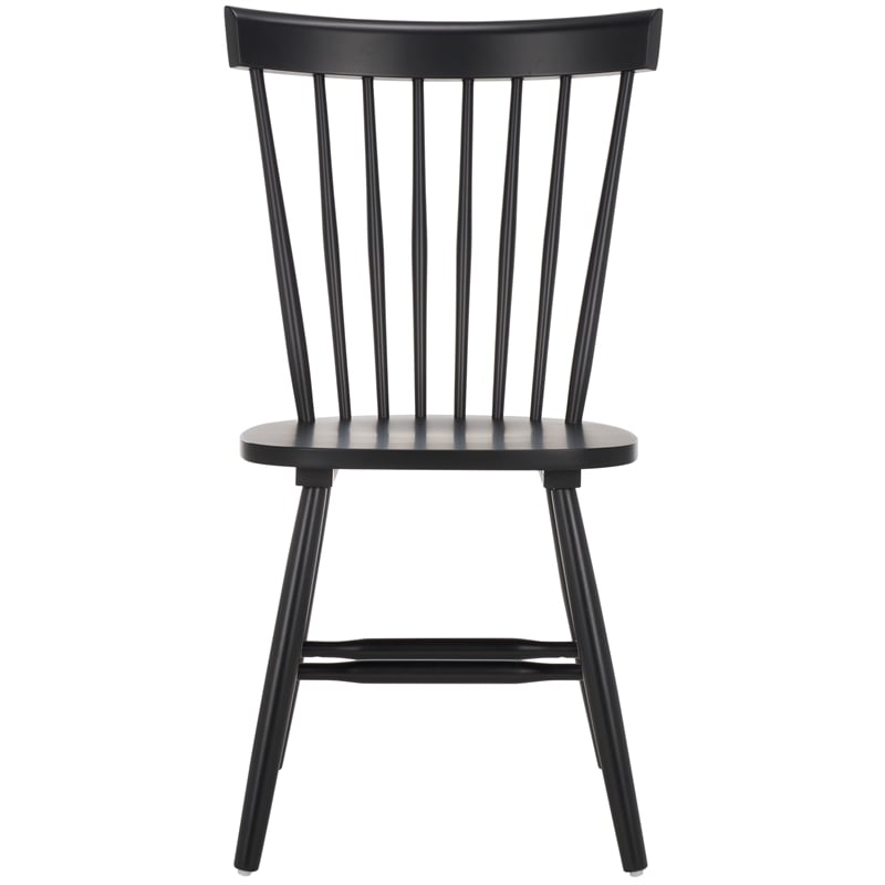 Safavieh Parker Wood Spindle Dining Chair (Set Of 2) in Matte Black