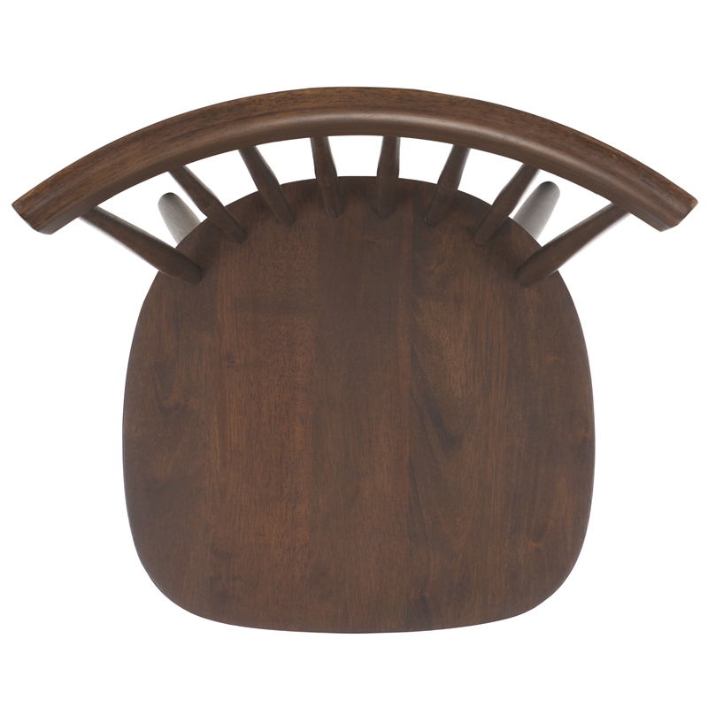 Safavieh Parker Wood Spindle Dining Chair (Set Of 2) in Dark Walnut