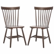 Safavieh Parker Wood Spindle Dining Chair (Set Of 2) in Dark Walnut