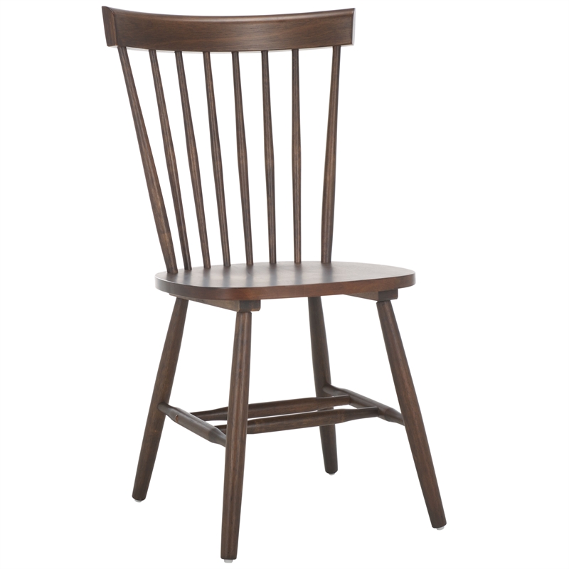 Safavieh Parker Wood Spindle Dining Chair (Set Of 2) in Dark Walnut