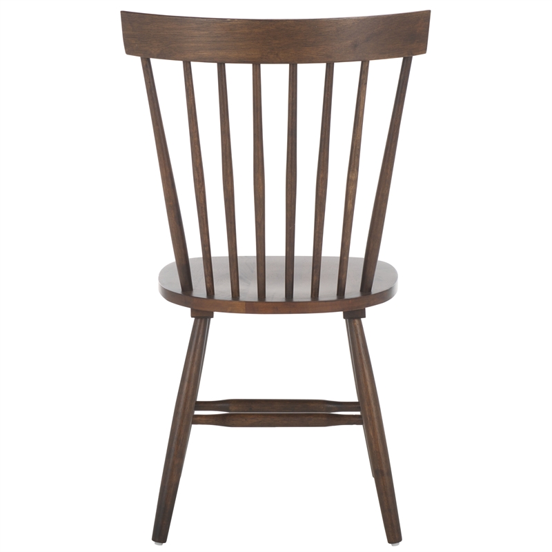Safavieh Parker Wood Spindle Dining Chair (Set Of 2) in Dark Walnut