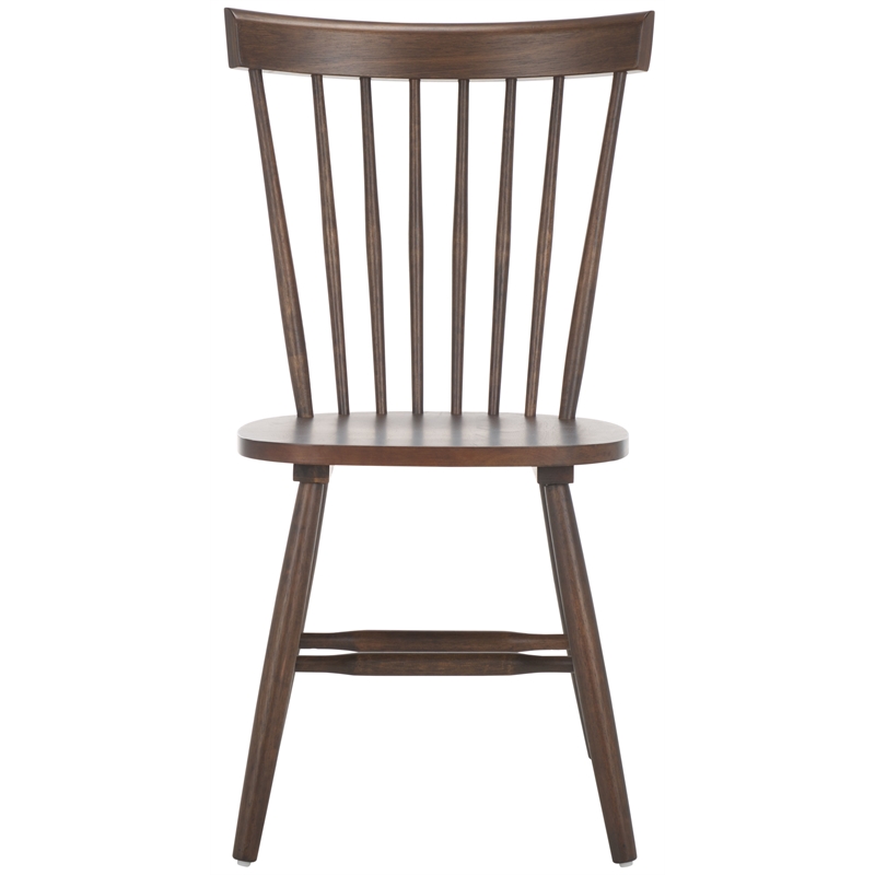 Safavieh Parker Wood Spindle Dining Chair (Set Of 2) in Dark Walnut