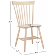 Safavieh Parker Wood Spindle Dining Chair (Set Of 2) in White