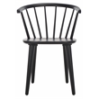 Safavieh Blanchard Wood Side Chair in Matte Black