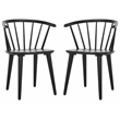 Safavieh Blanchard Wood Side Chair in Matte Black