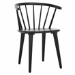 Safavieh Blanchard Wood Side Chair in Matte Black