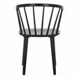 Safavieh Blanchard Wood Side Chair in Matte Black
