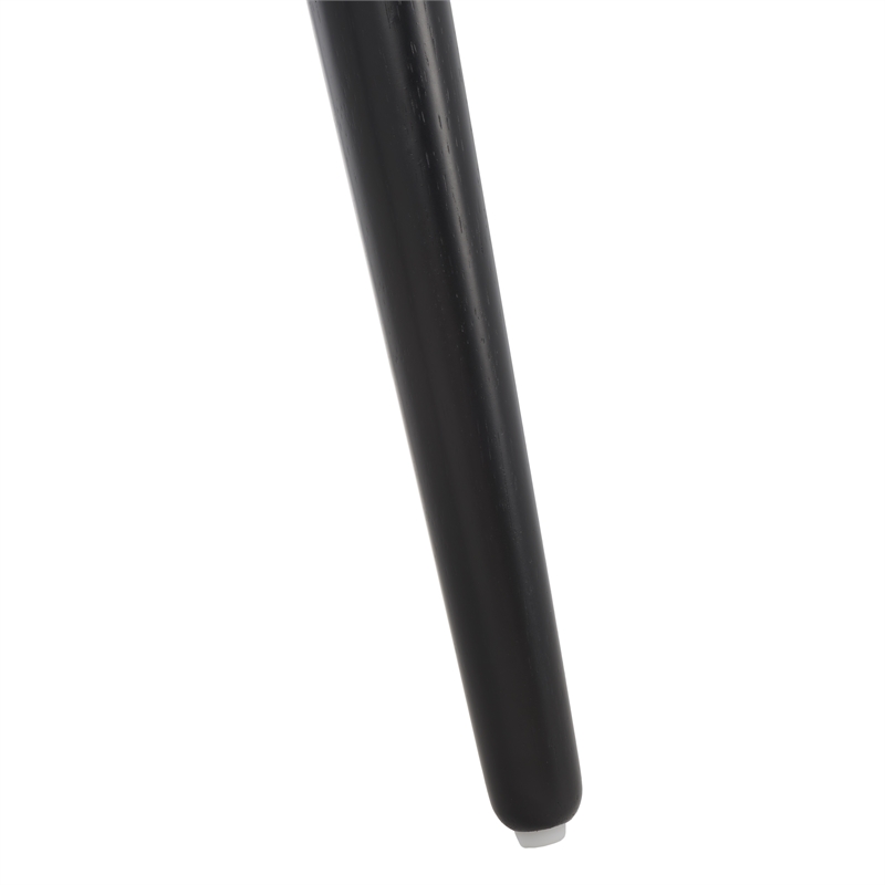 Safavieh Blanchard Wood Side Chair in Matte Black