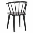 Safavieh Blanchard Wood Side Chair in Matte Black