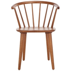 Safavieh Blanchard Wood Side Chair in Amber