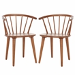 Safavieh Blanchard Wood Side Chair in Amber