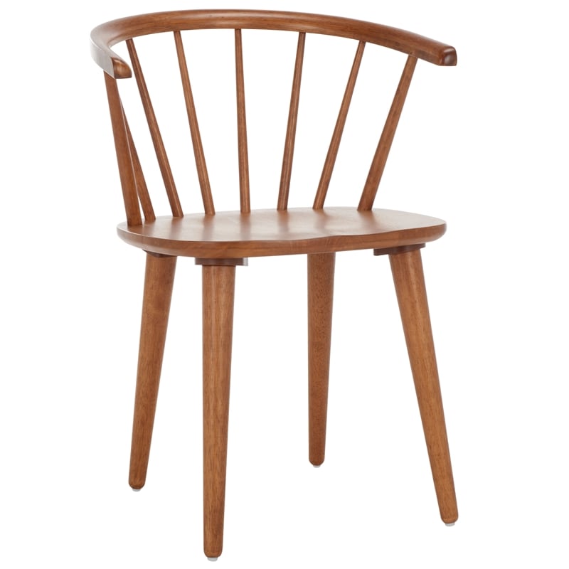 Safavieh Blanchard Wood Side Chair in Amber