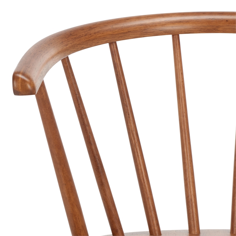 Safavieh Blanchard Wood Side Chair in Amber