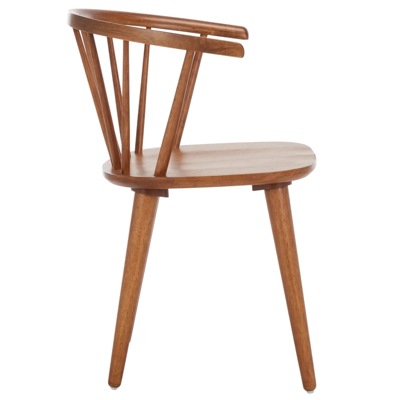 Safavieh Blanchard Wood Side Chair in Amber