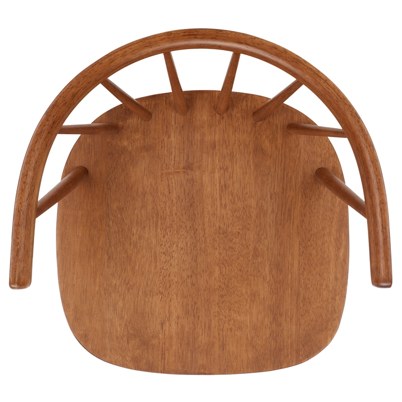 Safavieh Blanchard Wood Side Chair in Amber