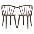 Safavieh Blanchard Wood Side Chair in Dark Walnut