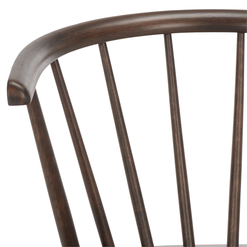 Safavieh Blanchard Wood Side Chair in Dark Walnut