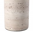 Safavieh Tywin Travertine and Iron Table Lamp in White