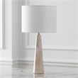 Safavieh Gabryanna Travertine and Iron Table Lamp in White