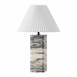 Safavieh Mackenzie Square Marble and Iron Table Lamp in Cream / White