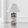 Safavieh Mackenzie Square Marble and Iron Table Lamp in Cream / White