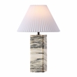 Safavieh Mackenzie Square Marble and Iron Table Lamp in Cream / White