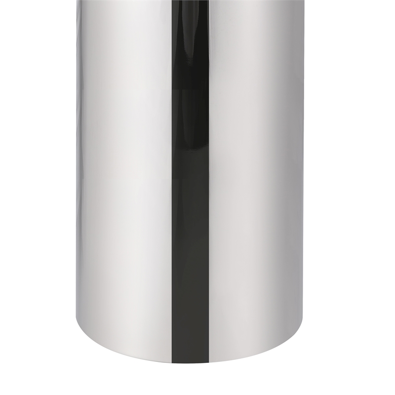 Safavieh Chadric Travertine and Iron Lamp in Silver / White