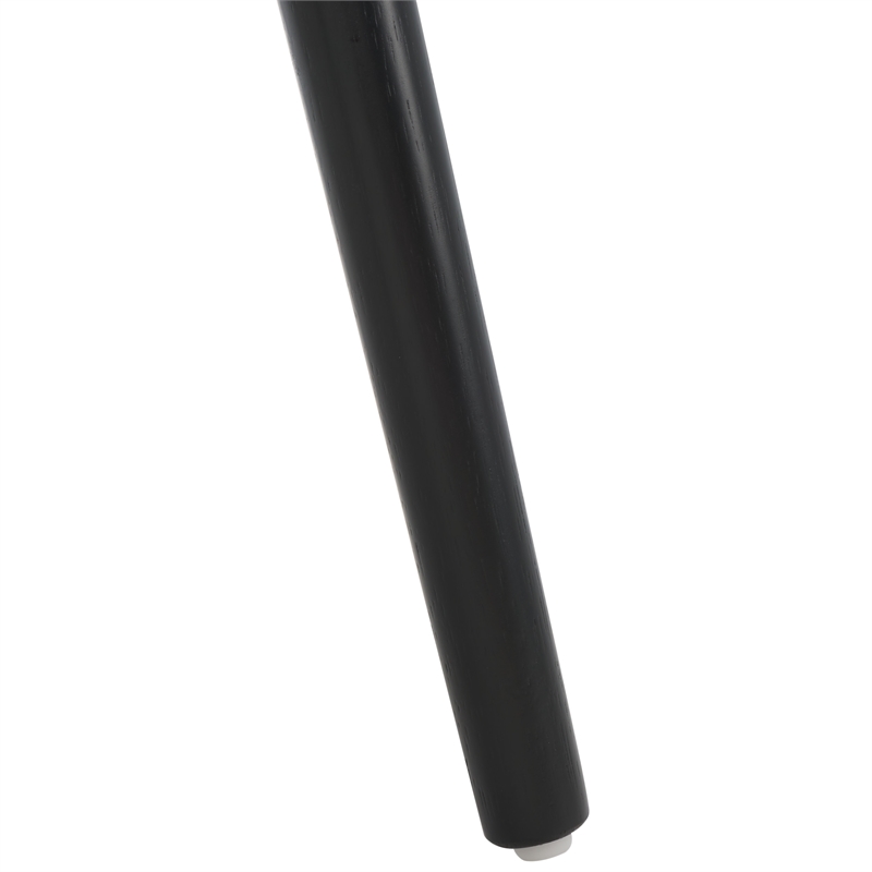 Safavieh Winona Wood and Steel Spindle Back Dining Chair in Matte Black