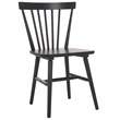 Safavieh Winona Wood and Steel Spindle Back Dining Chair in Matte Black